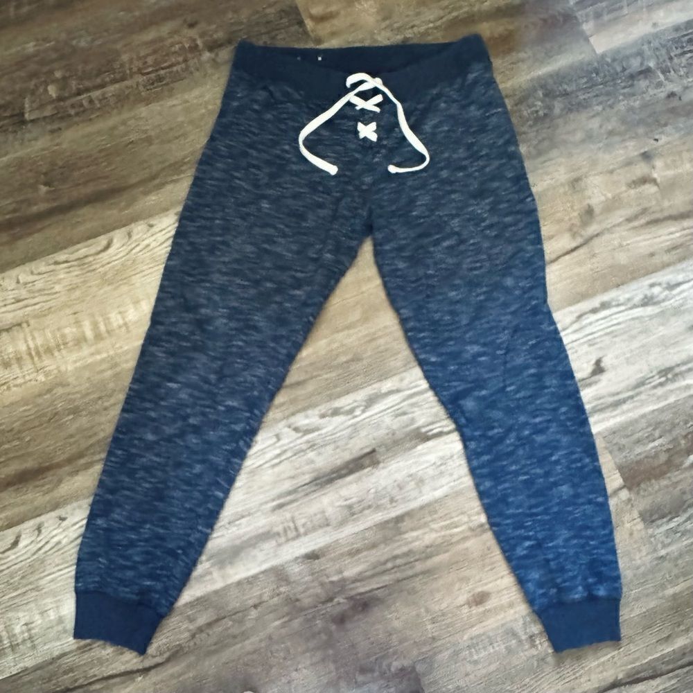 SO Blue Lace Front Hi-Rise Sweat Pant Joggers Size Large